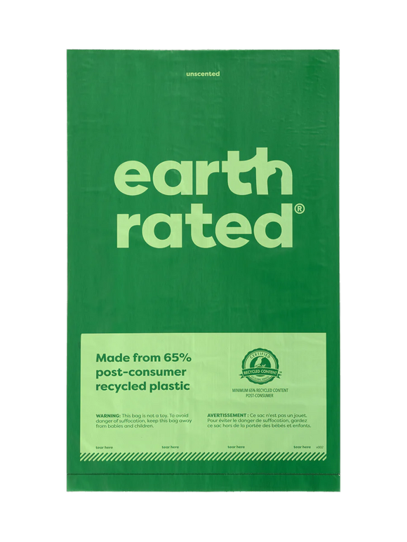 earth rated - 300 Bags on a Large Single Roll (Lavender)