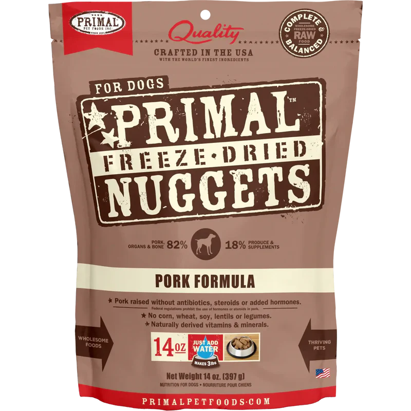 Primal - Nuggets - Freeze Dried Nuggets - Pork Formula (Dog Food)