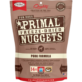 Primal - Nuggets - Freeze Dried Nuggets - Pork Formula (Dog Food)
