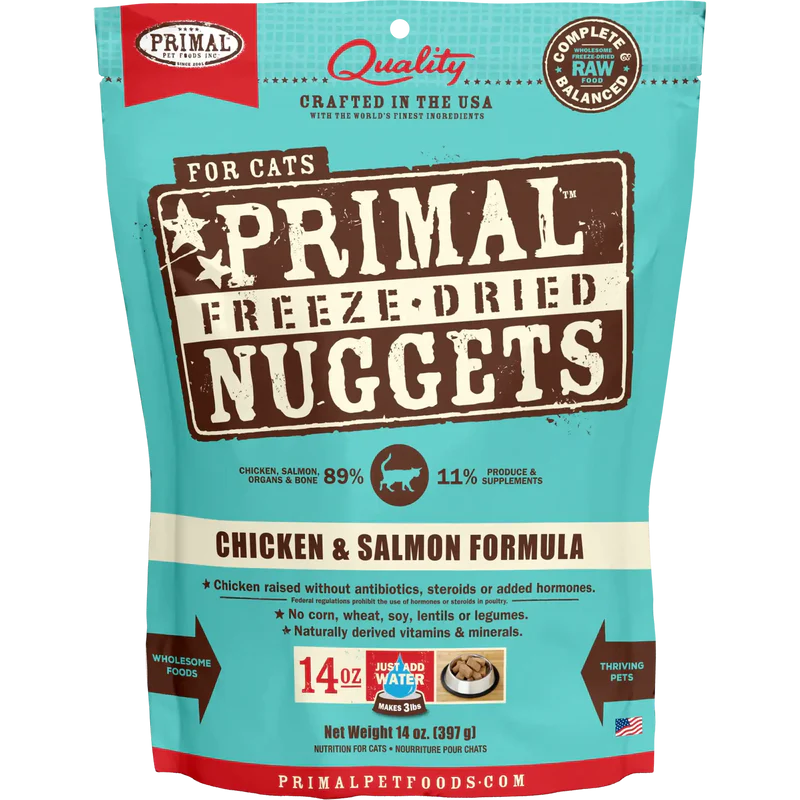 Primal - Nuggets - Freeze Dried Nuggets - Chicken & Salmon Formula (Cat Food)