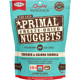 Primal - Nuggets - Freeze Dried Nuggets - Chicken & Salmon Formula (Cat Food)
