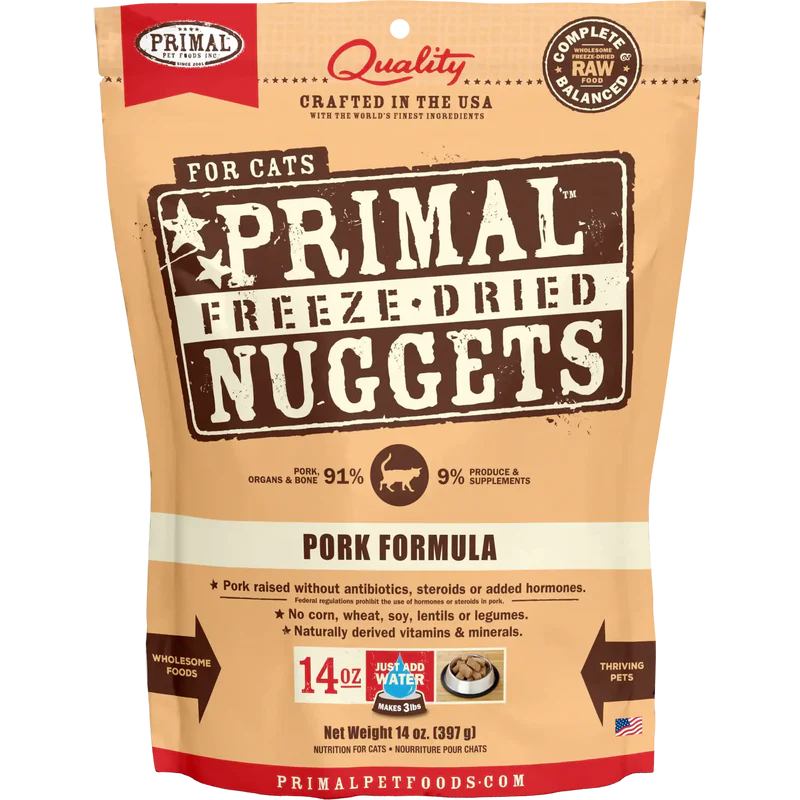 Primal - Nuggets - Freeze Dried Nuggets - Pork Formula (Cat Food)