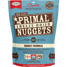 Primal - Nuggets - Freeze Dried Nuggets - Rabbit Formula (Cat Food)