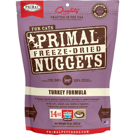 Primal - Nuggets - Freeze Dried Nuggets - Turkey Formula (Cat Food)