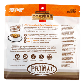Primal - Beef Freeze-Dried Raw Toppers (Dog/Cat)