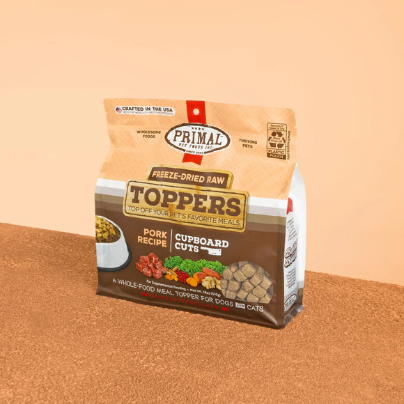 Primal - Cupboard Cuts - Pork Freeze-Dried Raw Toppers (Dog/Cat)