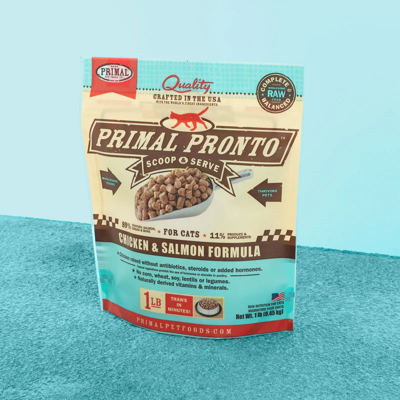 Primal - Pronto - Raw Chicken & Salmon (For Cats) - Frozen Product