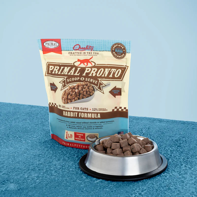 Primal - Pronto - Raw Rabbit (For Cats) - Frozen Product