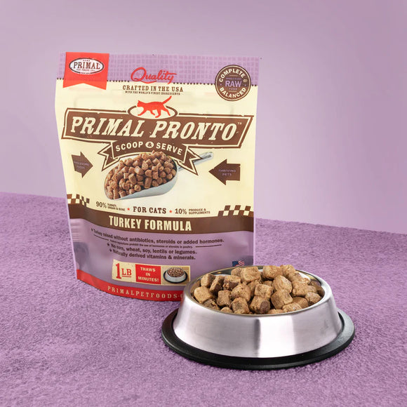 Primal - Pronto - Raw Turkey (For Cats) - Frozen Product