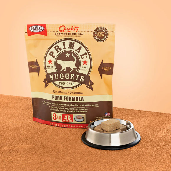 Primal - Nuggets - Raw Pork (For Cats) - Frozen Product