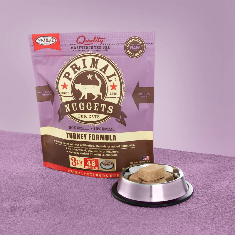 Primal - Nuggets - Raw Turkey (For Cats) - Frozen Product