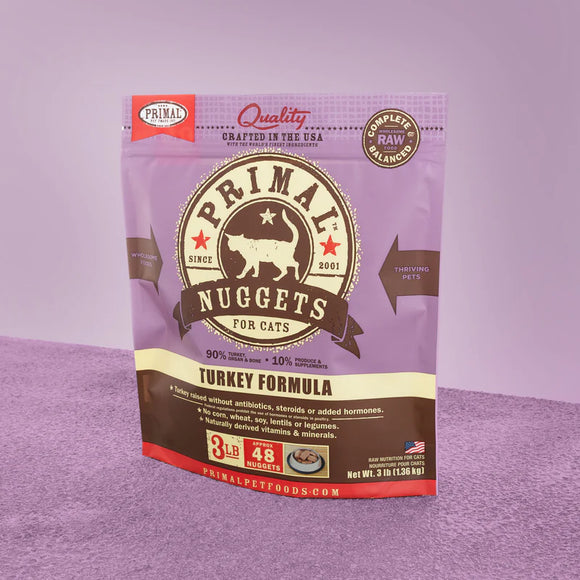 Primal - Nuggets - Raw Turkey (For Cats) - Frozen Product