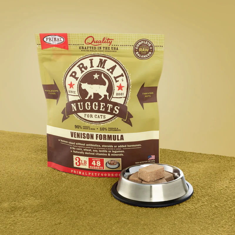 Primal - Nuggets - Raw Venison (For Cats) - Frozen Product - 0