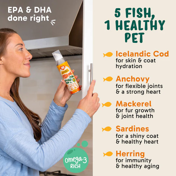 Fam Pets - Icelandic Wild Caught Fish Oil (Pet Supplement) - Spray