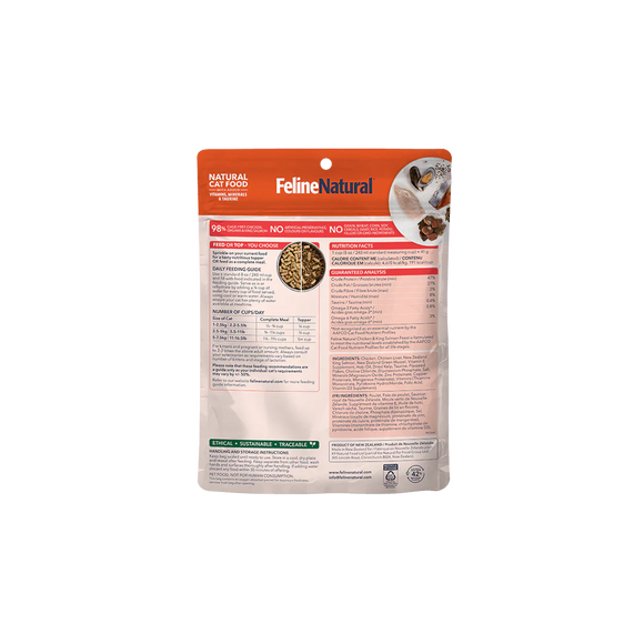 Feline Natural - Chicken & King Salmon Feast Freeze-Dried Raw (Cat Food)