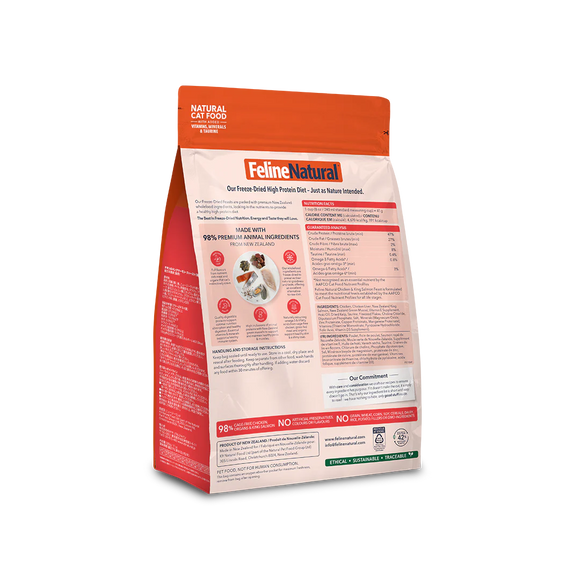 Feline Natural - Chicken & King Salmon Feast Freeze-Dried Raw (Cat Food)