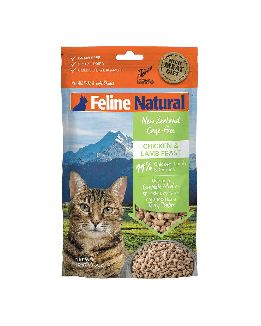 Feline Natural - Chicken & Lamb Freeze-Dried Raw (Cat Food)