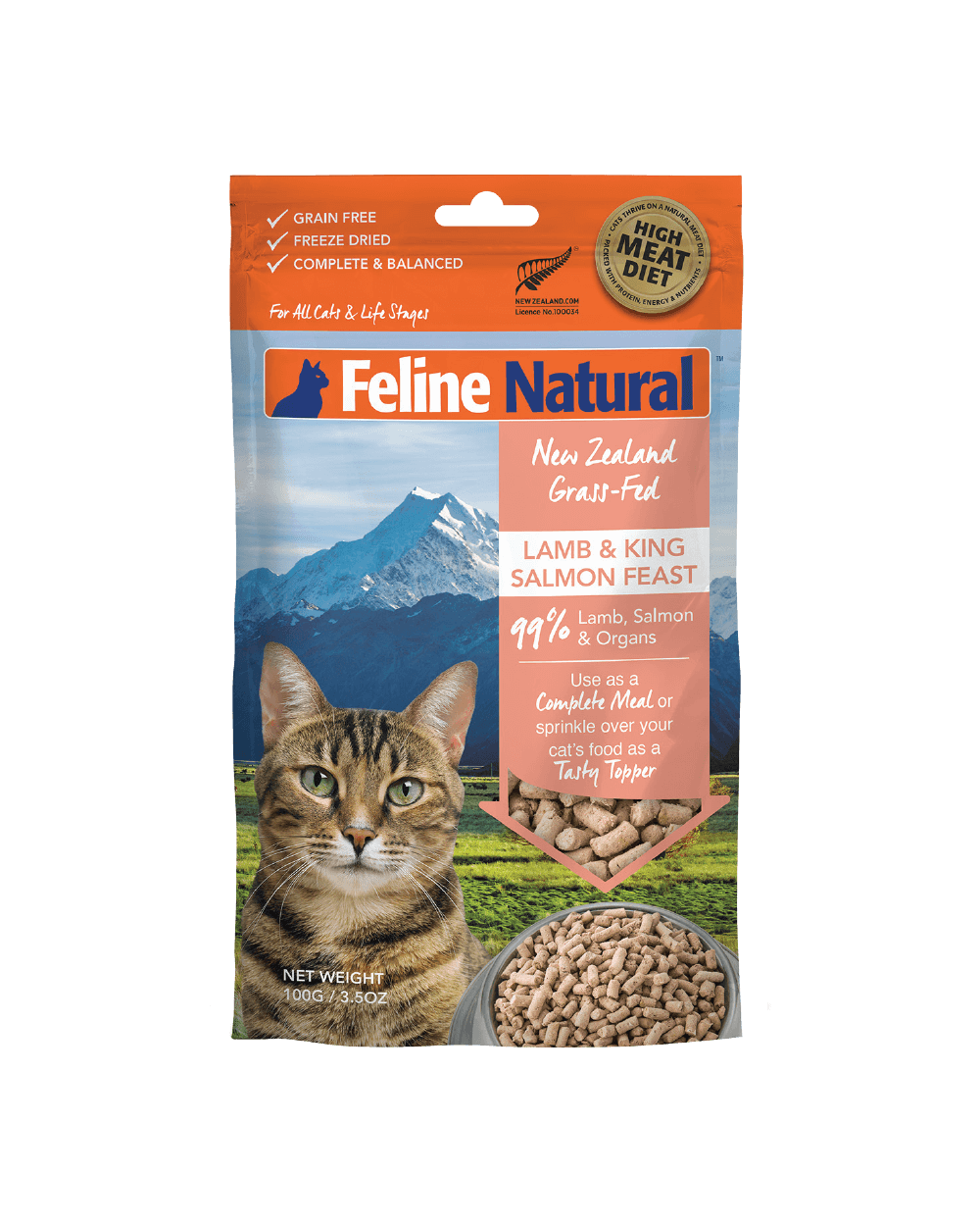 Feline Natural - Lamb & King Salmon Freeze-Dried Raw (Cat Food)