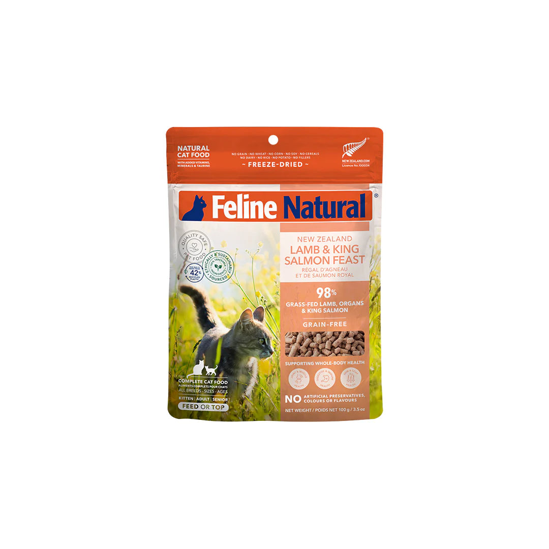 Feline Natural - Lamb & King Salmon Freeze-Dried Raw (Cat Food