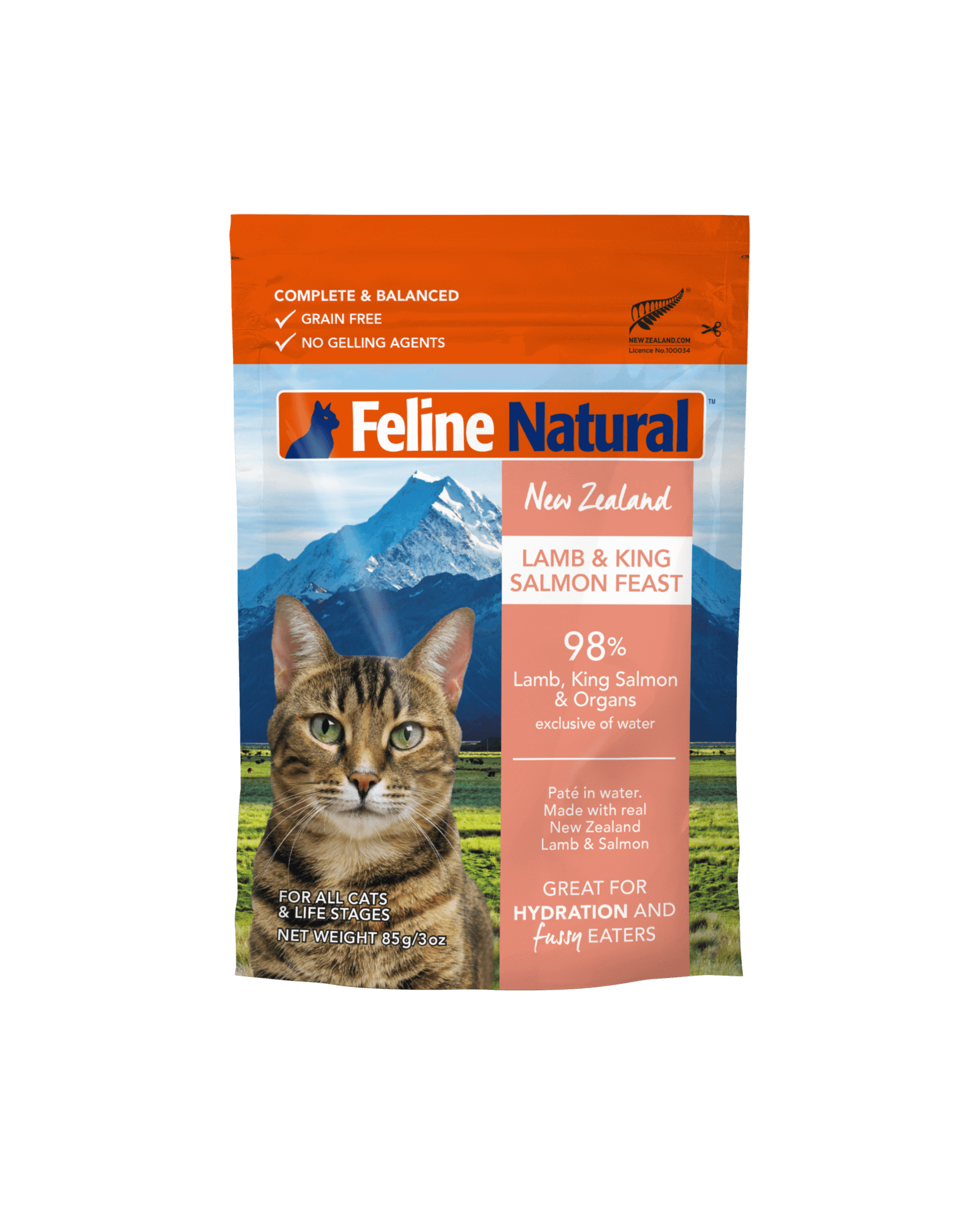 Feline Natural - Lamb & King Salmon Pouches (Wet Cat Food)