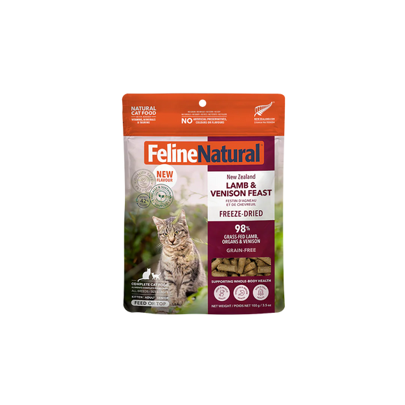 Feline Natural - Lamb & Venison Freeze-Dried Raw (Cat Food)