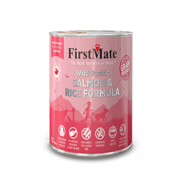 FirstMate - Grain Friendly - Wild Pacific Salmon & Rice - ARMOR THE POOCH