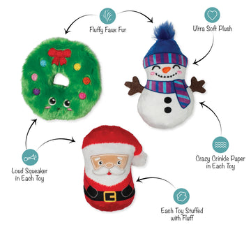 Fringe Studio - We Have Great Chemis-Tree Mini Toys - 3 Pieces (Dog Toy)
