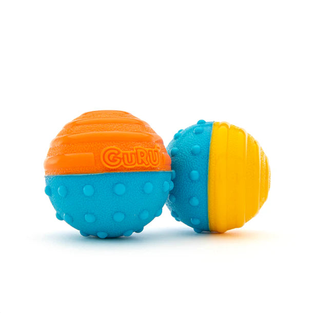 GURU - Crunch & Squeak Ball (2 Pack) (For Dogs)