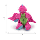 GoDog - Dragons Squeaker Plush Dog Toy - Pink-4