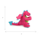 GoDog - Dragons Squeaker Plush Dog Toy - Pink-3