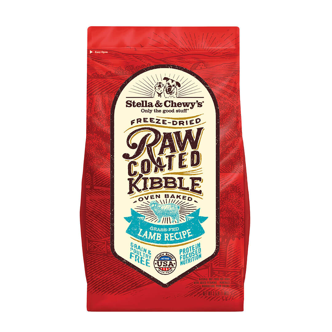 Stella & Chewy's - Grass-Fed Lamb Raw Coated Kibble (Grain Free Dry Dog Food) - ARMOR THE POOCH