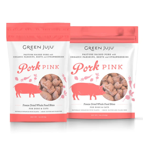 Green Juju - Pork Pink Whole Food Bites Pack (For Dogs & Cats)