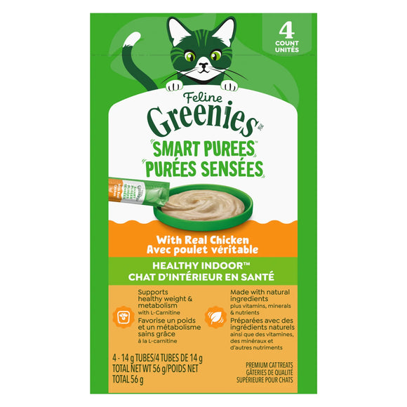 Greenies - Smart Purees - Chicken Healthy Indoor (For Cats)