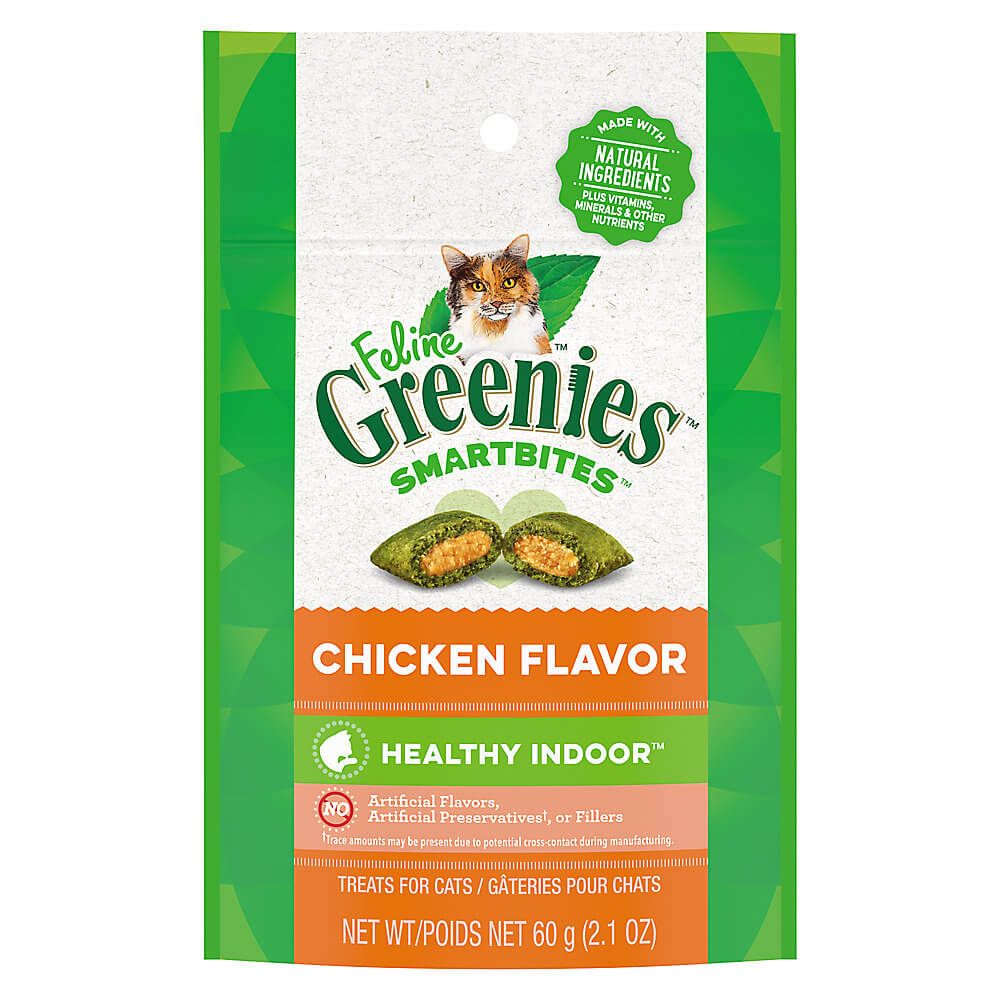 Greenies - Smartbites Healthy Indoor Treats Chicken Flavour - For Cats - ARMOR THE POOCH