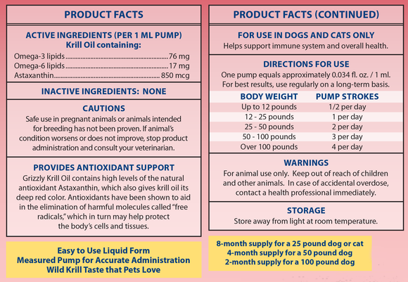 Grizzly Pet Products - Krill Oil