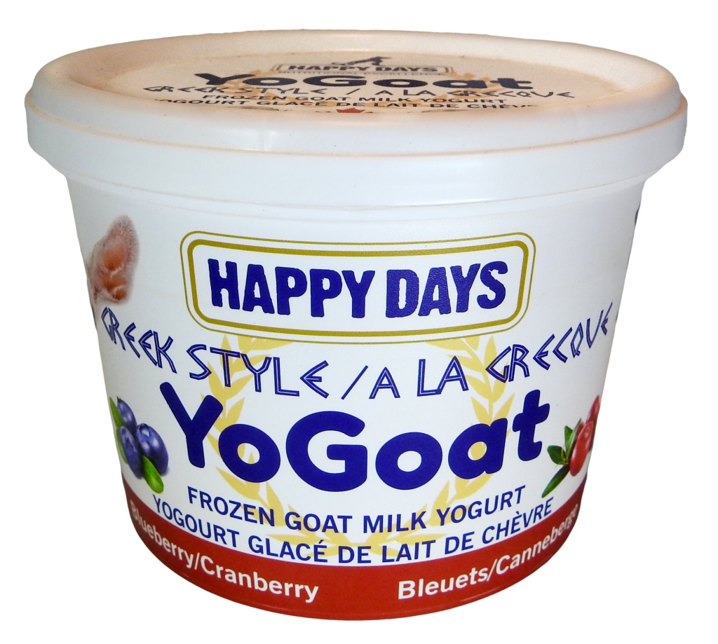 Happy Days - YoGoat - Blueberry & Cranberry Yogurt - Frozen Product