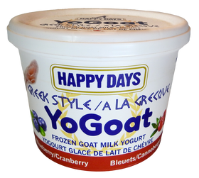 Happy Days - YoGoat - Blueberry & Cranberry Yogurt - Frozen Product