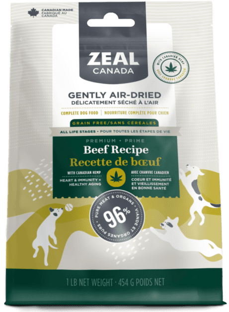 Zeal Canada - Gently Air-Dried Beef with Hemp for Dogs