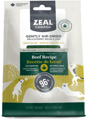 Zeal Canada - Gently Air-Dried Beef with Hemp for Dogs