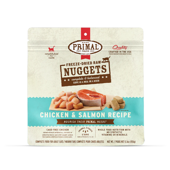 Primal -  Nuggets - Raw Chicken & Salmon (For Cats) - Frozen Product