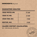 Vital Essentials Raw Bar Freeze-Dried Pig Snouts Dog Treat