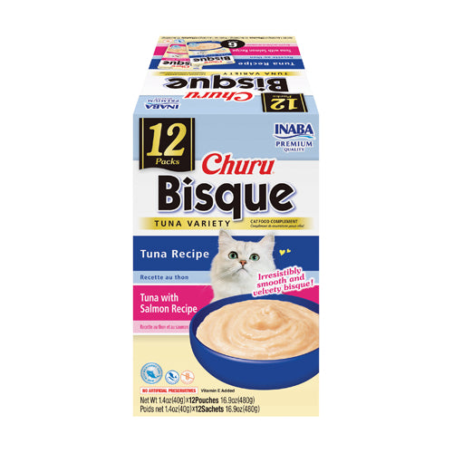 Inaba - Churu Bisque - 12 count Tuna Variety Pack (For Cats)