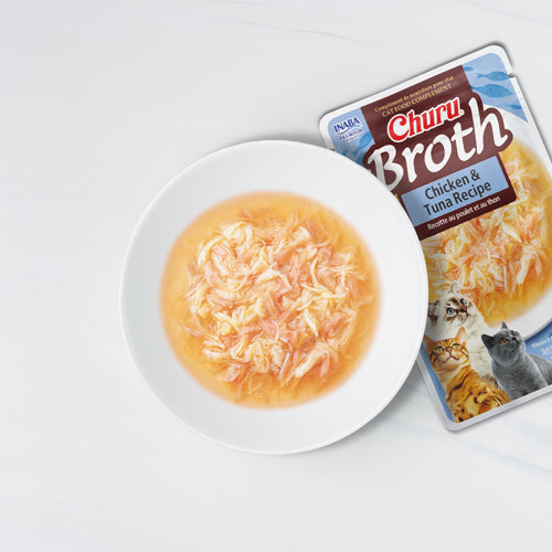Inaba - Churu Broth - Chicken & Tuna Recipe (For Cats)