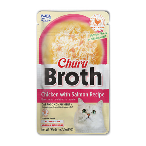 Inaba - Churu Broth - Chicken with Salmon Recipe (For Cats)