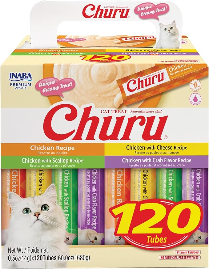 Inaba - Churu Purees - Chicken Varieties Tubes (Treat for Cats)
