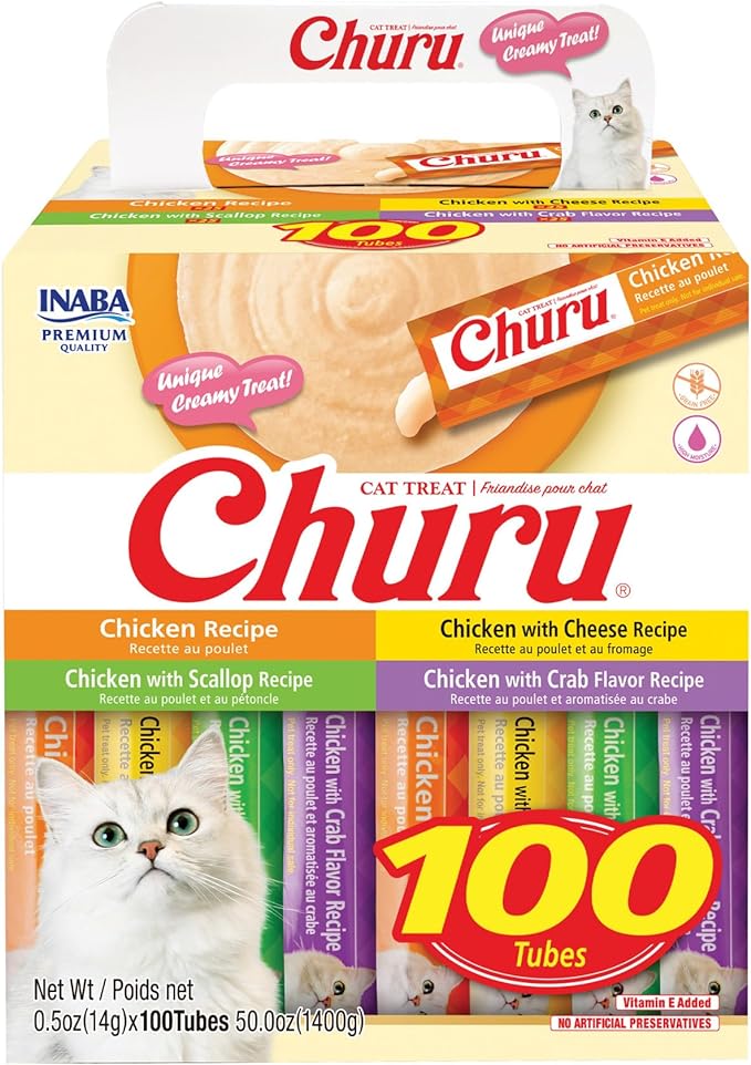 Inaba - Churu Purees - Chicken Varieties Tubes (Treat for Cats)
