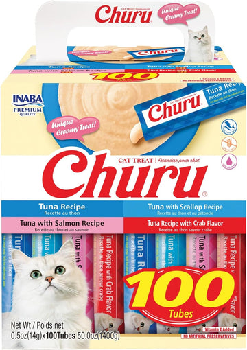 Inaba - Churu Purees - Tuna Varieties Tubes (Treat for Cats)