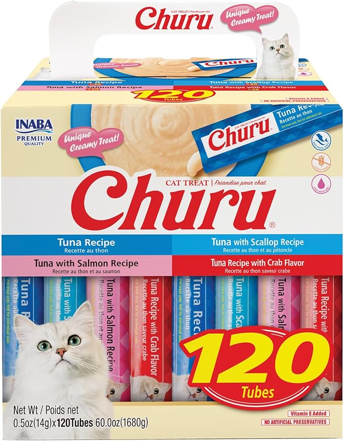 Inaba - Churu Purees - Tuna Varieties Tubes (Treat for Cats) - 0