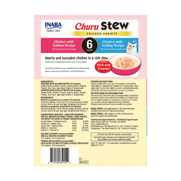 Inaba - Churu Stew - 12 count Chicken Variety Pack (For Cats)