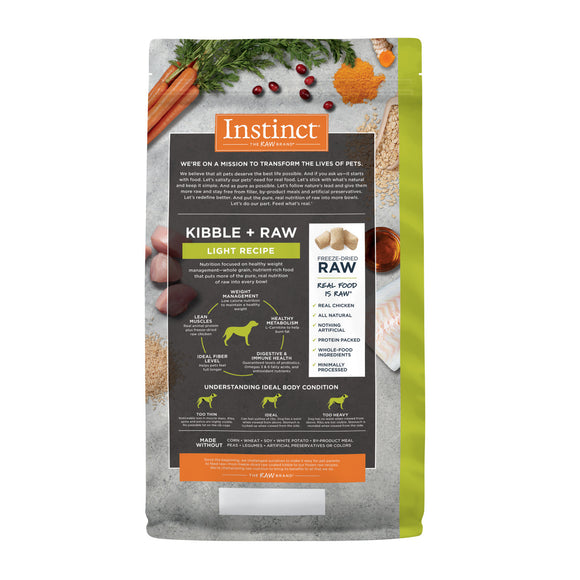 Instinct - Raw Boost - Whole Grain Light Recipe With Real Chicken (For Dogs)